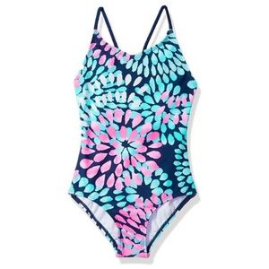Kanu Surf Little Girls' Daisy Beach Sport 1-Piece Swimsuit